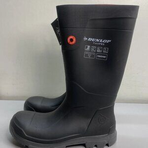 Dunlop Steel Toe Rubber Work Boots – Black – Men’s Size 12